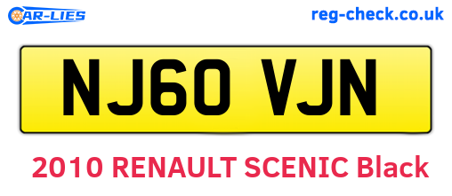 NJ60VJN are the vehicle registration plates.