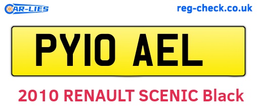 PY10AEL are the vehicle registration plates.