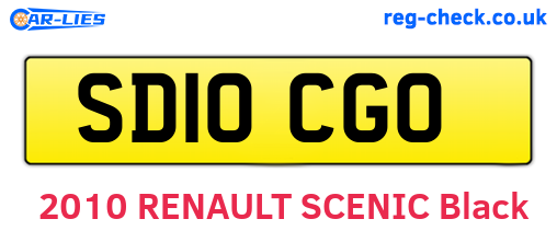 SD10CGO are the vehicle registration plates.