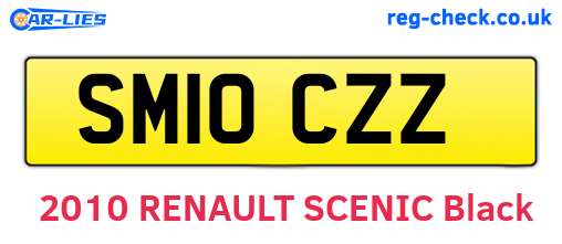 SM10CZZ are the vehicle registration plates.