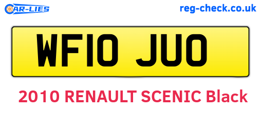 WF10JUO are the vehicle registration plates.