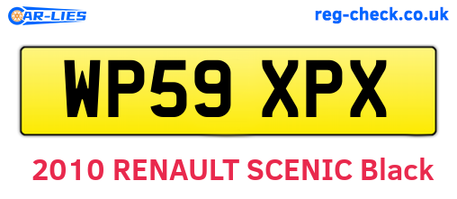 WP59XPX are the vehicle registration plates.