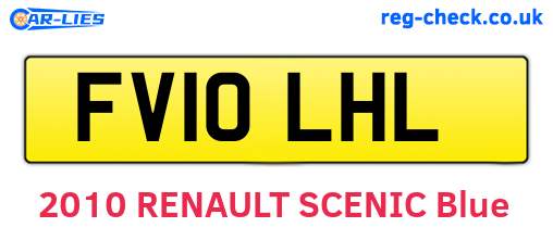 FV10LHL are the vehicle registration plates.