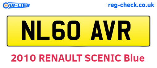 NL60AVR are the vehicle registration plates.