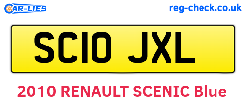 SC10JXL are the vehicle registration plates.