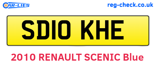 SD10KHE are the vehicle registration plates.