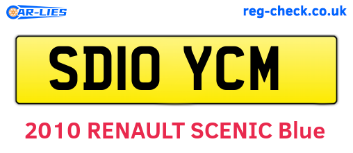 SD10YCM are the vehicle registration plates.