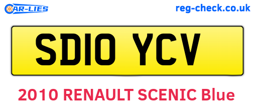 SD10YCV are the vehicle registration plates.