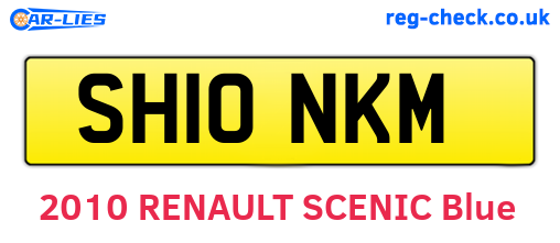 SH10NKM are the vehicle registration plates.