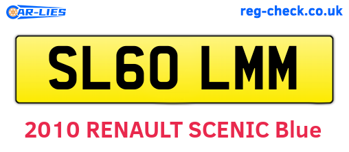 SL60LMM are the vehicle registration plates.