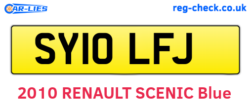 SY10LFJ are the vehicle registration plates.
