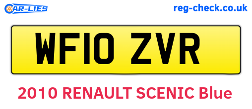WF10ZVR are the vehicle registration plates.