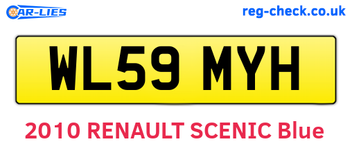 WL59MYH are the vehicle registration plates.