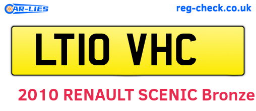 LT10VHC are the vehicle registration plates.