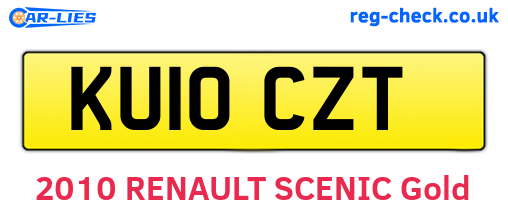 KU10CZT are the vehicle registration plates.