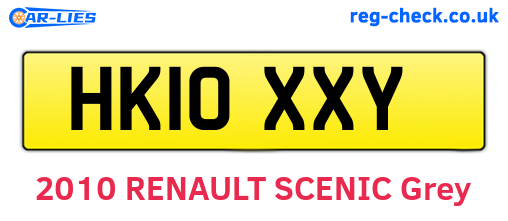 HK10XXY are the vehicle registration plates.