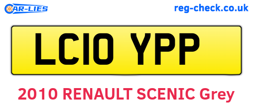 LC10YPP are the vehicle registration plates.