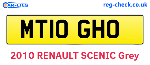 MT10GHO are the vehicle registration plates.