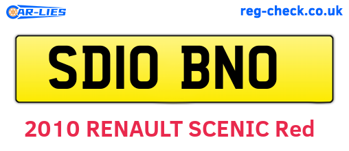 SD10BNO are the vehicle registration plates.