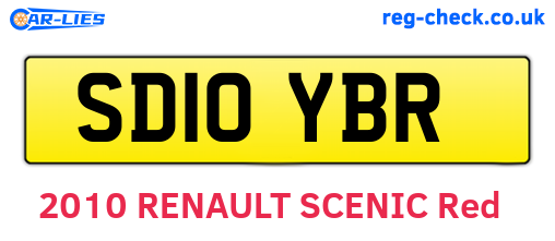 SD10YBR are the vehicle registration plates.