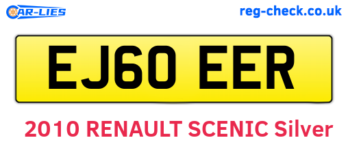 EJ60EER are the vehicle registration plates.