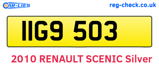 IIG9503 are the vehicle registration plates.