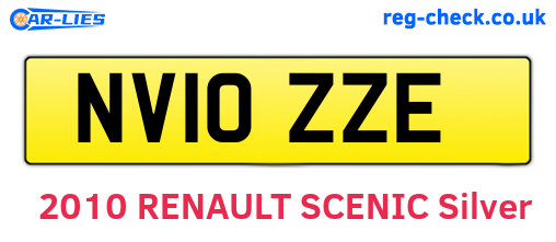 NV10ZZE are the vehicle registration plates.