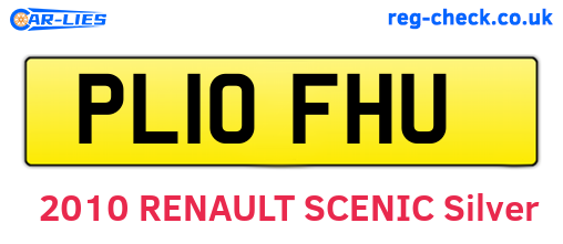 PL10FHU are the vehicle registration plates.