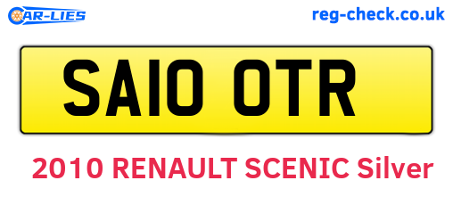 SA10OTR are the vehicle registration plates.