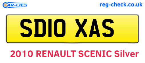 SD10XAS are the vehicle registration plates.