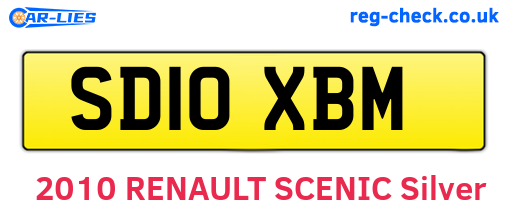 SD10XBM are the vehicle registration plates.