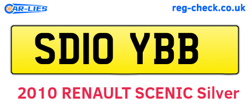 SD10YBB are the vehicle registration plates.