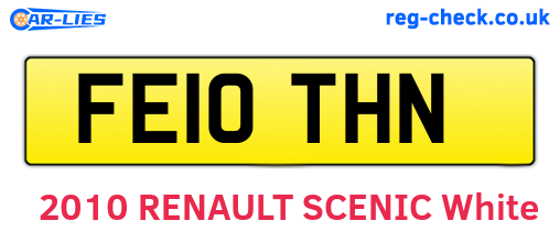 FE10THN are the vehicle registration plates.