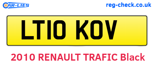 LT10KOV are the vehicle registration plates.