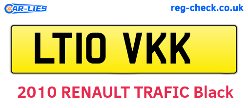 LT10VKK are the vehicle registration plates.