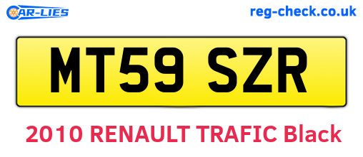 MT59SZR are the vehicle registration plates.