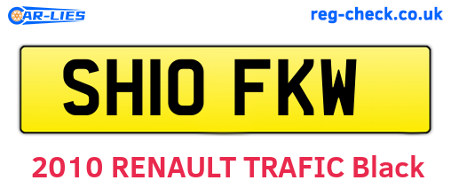 SH10FKW are the vehicle registration plates.