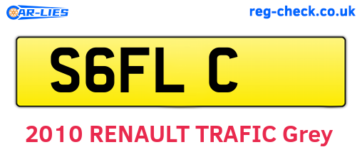 S6FLC are the vehicle registration plates.