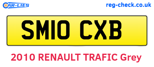 SM10CXB are the vehicle registration plates.