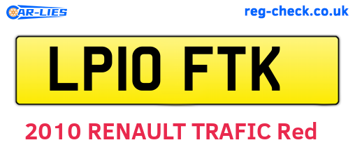 LP10FTK are the vehicle registration plates.