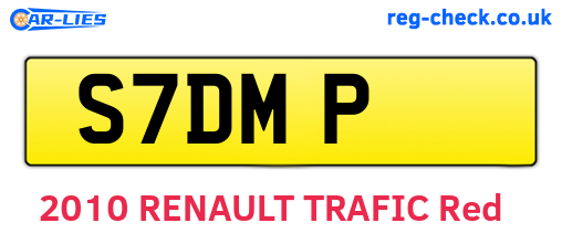 S7DMP are the vehicle registration plates.
