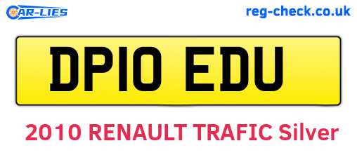 DP10EDU are the vehicle registration plates.