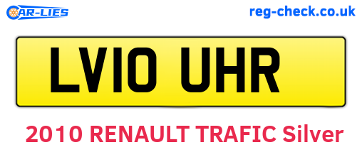 LV10UHR are the vehicle registration plates.