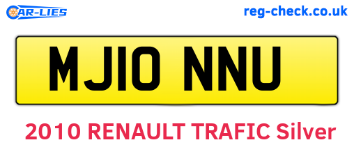 MJ10NNU are the vehicle registration plates.