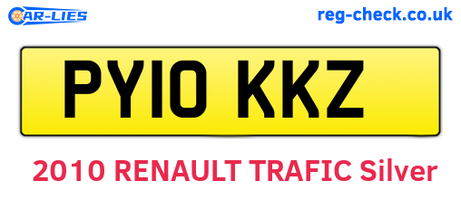 PY10KKZ are the vehicle registration plates.