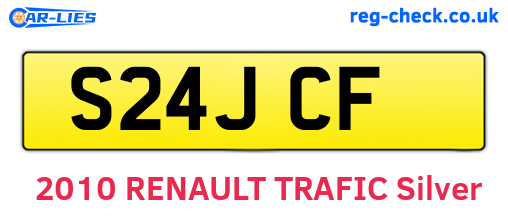 S24JCF are the vehicle registration plates.