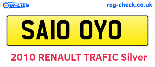 SA10OYO are the vehicle registration plates.