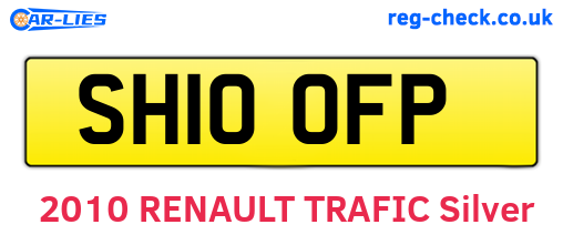 SH10OFP are the vehicle registration plates.