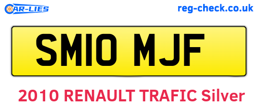 SM10MJF are the vehicle registration plates.