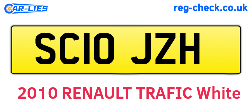 SC10JZH are the vehicle registration plates.